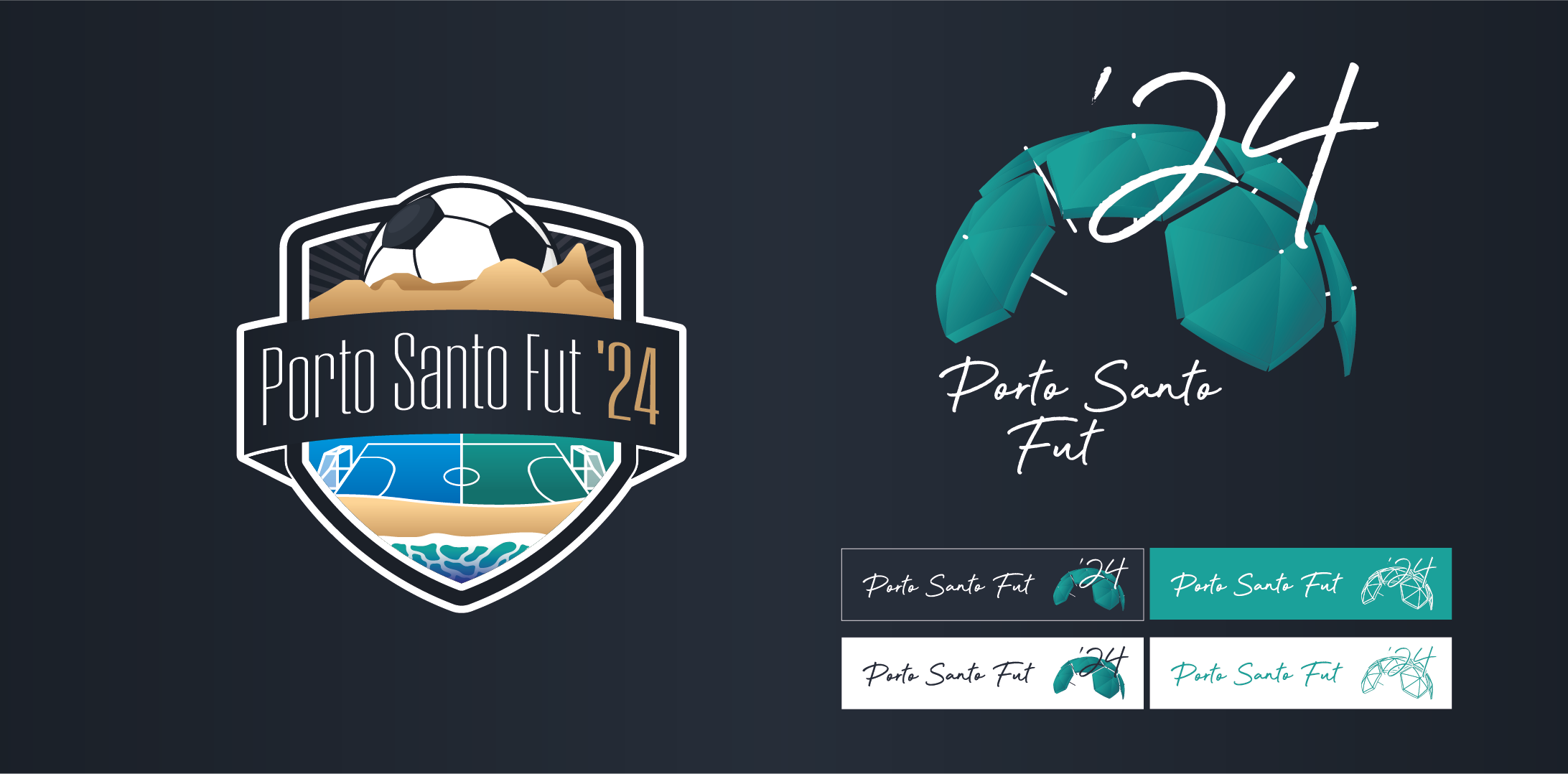 The first two logo options