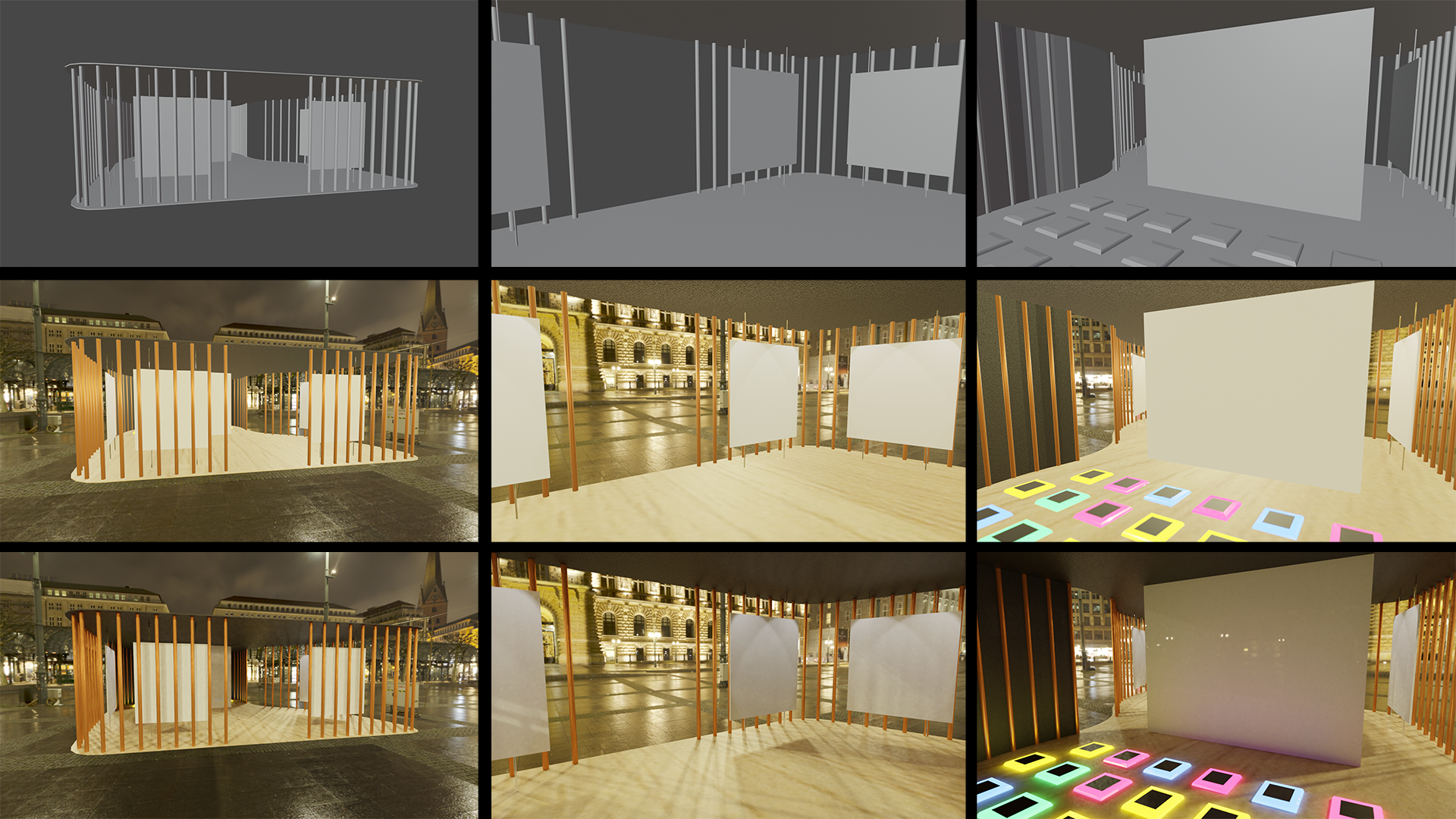 renders of the model from an inside perspective