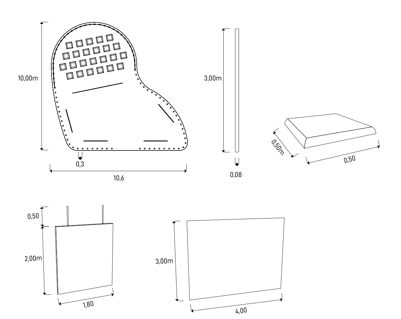 The final plan with measurements